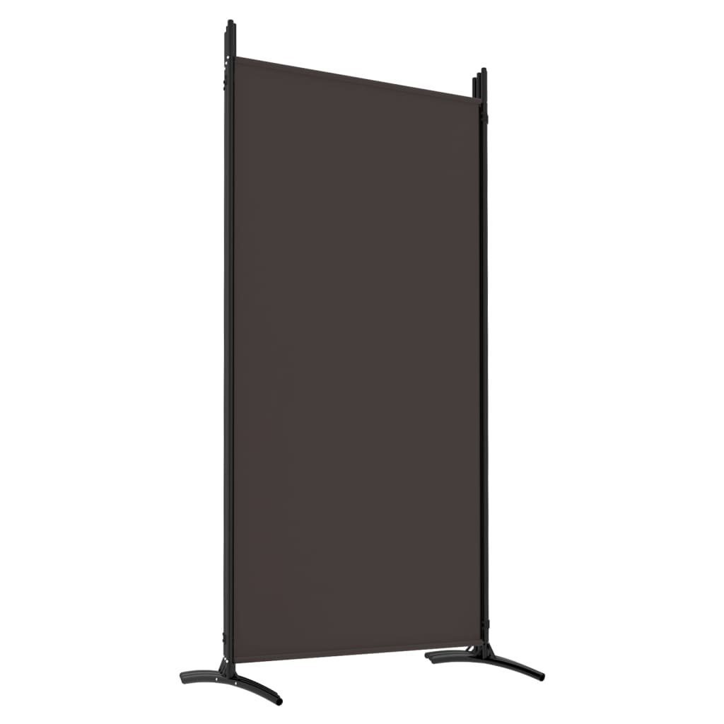 6-panels rumdeler 520x180 cm stof brun