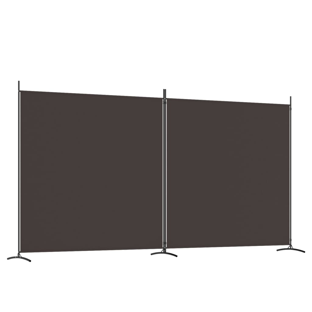 2-panels rumdeler 348x180 cm stof brun