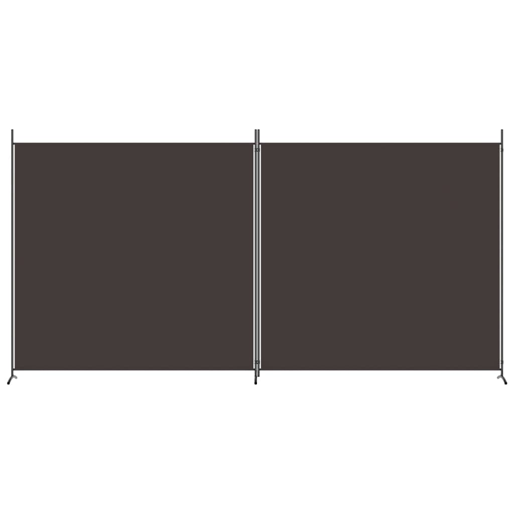 2-panels rumdeler 348x180 cm stof brun