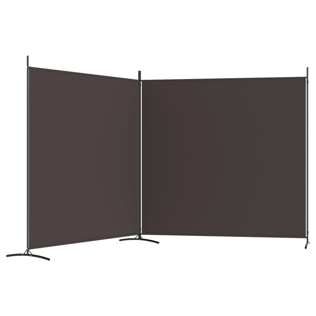 2-panels rumdeler 348x180 cm stof brun