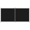 2-panels rumdeler 348x180 cm stof sort