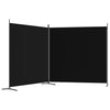 2-panels rumdeler 348x180 cm stof sort