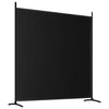 2-panels rumdeler 348x180 cm stof sort