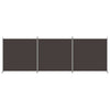 3-panels rumdeler 525x180 cm stof brun