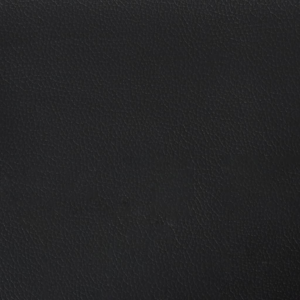 drejelig gamingstol med fodstøtte kunstlæder sort