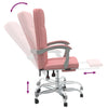 kontorstol kunstlæder pink