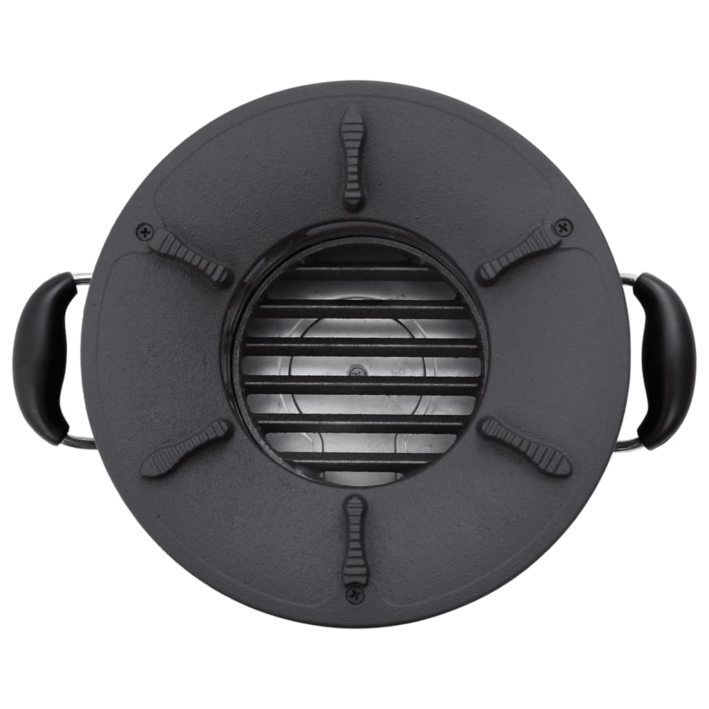 campingovn 36x26x22,5 cm metal sort