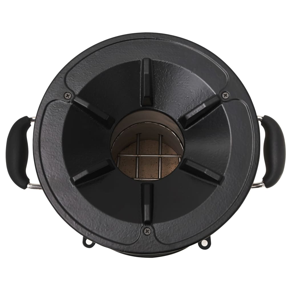 campingovn 45,5x33x25,5 cm rustfrit stål sølvfarvet