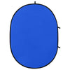 2-i-1 oval fotobaggrund 200x150 cm grøn og blå