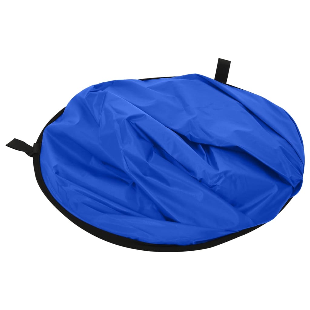 2-i-1 oval fotobaggrund 200x150 cm grøn og blå