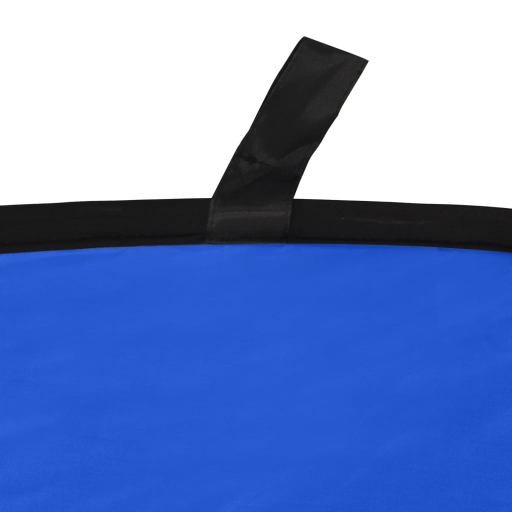 2-i-1 oval fotobaggrund 200x150 cm grøn og blå