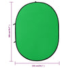 2-i-1 oval fotobaggrund 200x150 cm grøn og blå