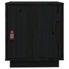 sengebord 40x34x45 cm massivt fyrretræ sort