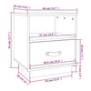 sengeborde 2 stk. 40x34x45 cm massivt fyrretræ hvid