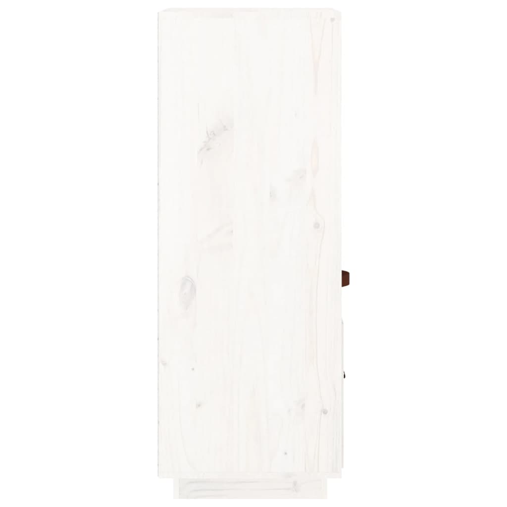 højskab 34x40x108,5 cm massivt fyrretræ hvid