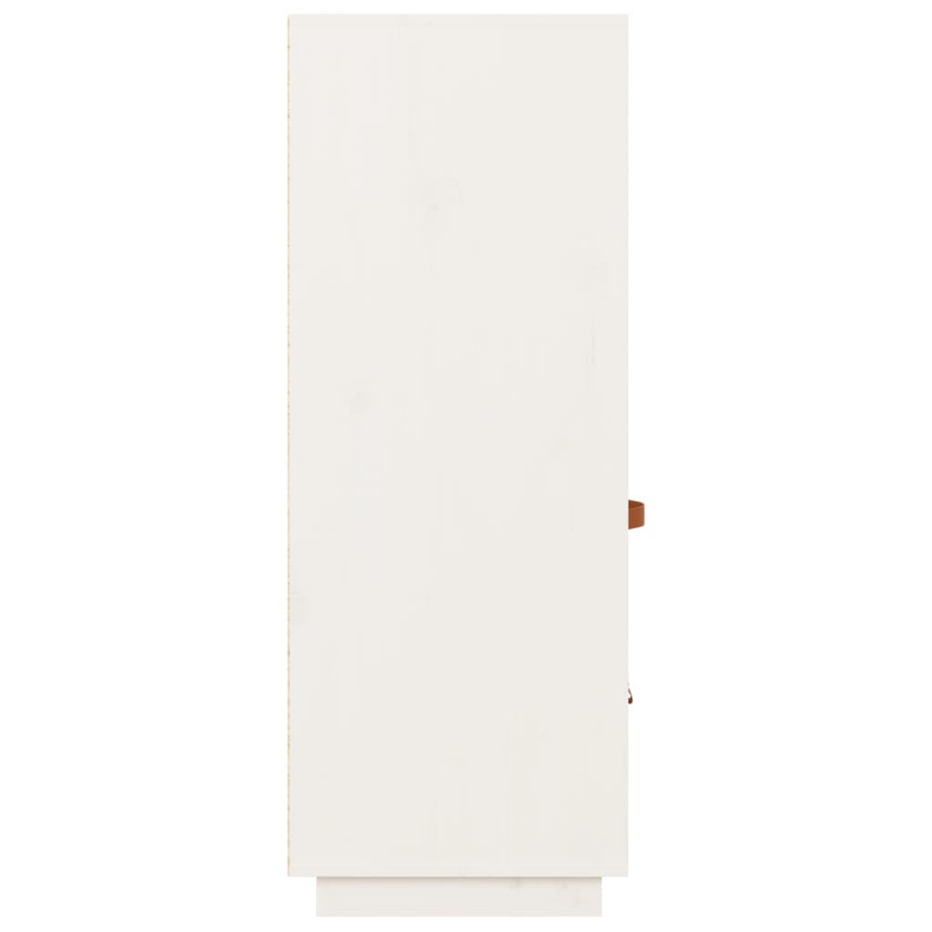 højskab 67x40x108,5 cm massivt fyrretræ hvid