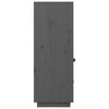 højskab 67x40x108,5 cm massivt fyrretræ grå