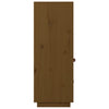 højskab 67x40x108,5 cm massivt fyrretræ gyldenbrun