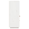højskab 100x40x108,5 cm massivt fyrretræ hvid