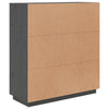 højskab 100x40x108,5 cm massivt fyrretræ grå