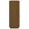 højskab 100x40x108,5 cm massivt fyrretræ gyldenbrun