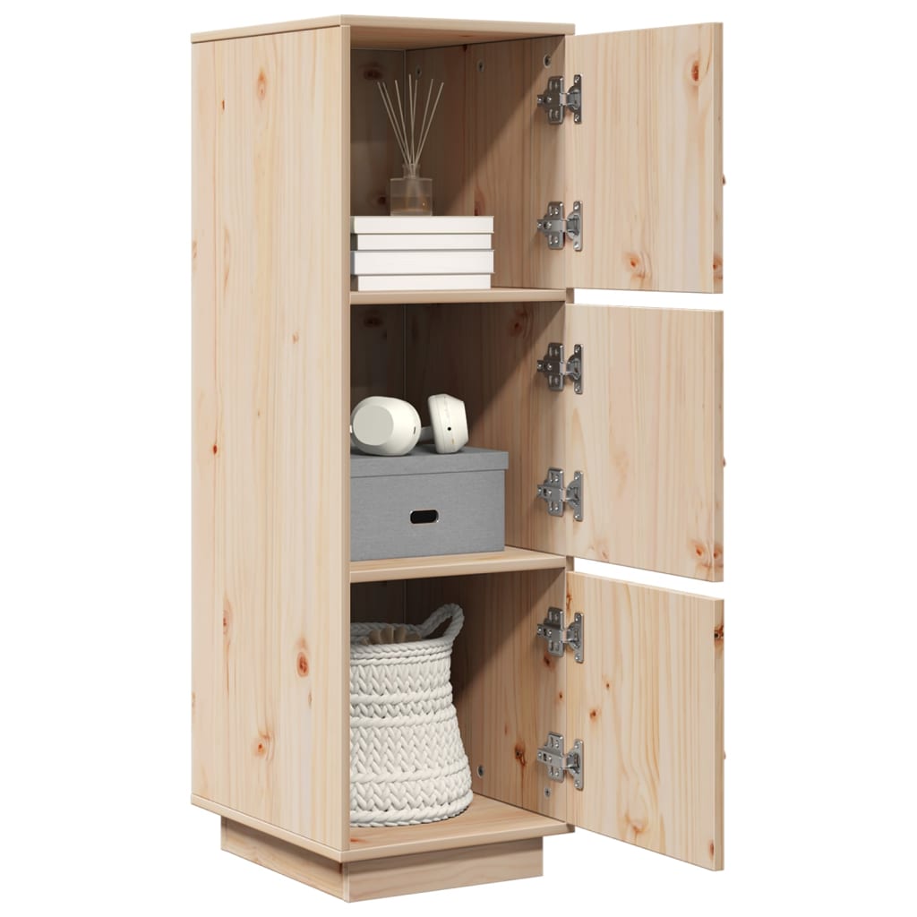 højskab 34x40x108,5 cm massivt fyrretræ