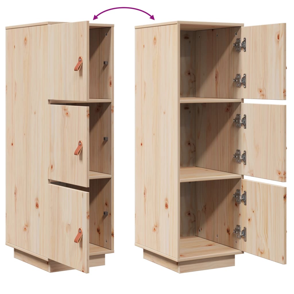 højskab 34x40x108,5 cm massivt fyrretræ