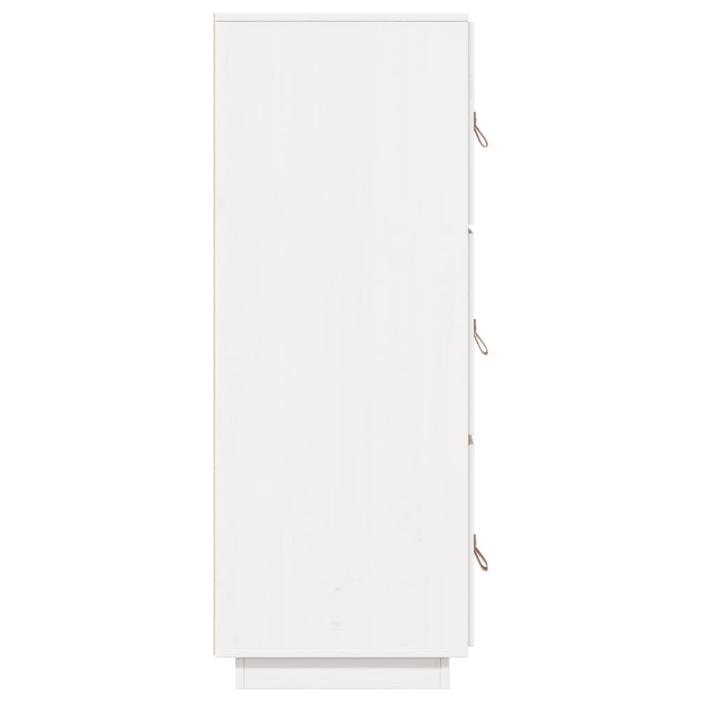 højskab 34x40x108,5 cm massivt fyrretræ hvid