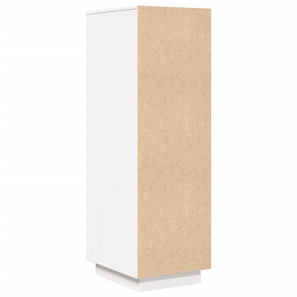 højskab 34x40x108,5 cm massivt fyrretræ hvid