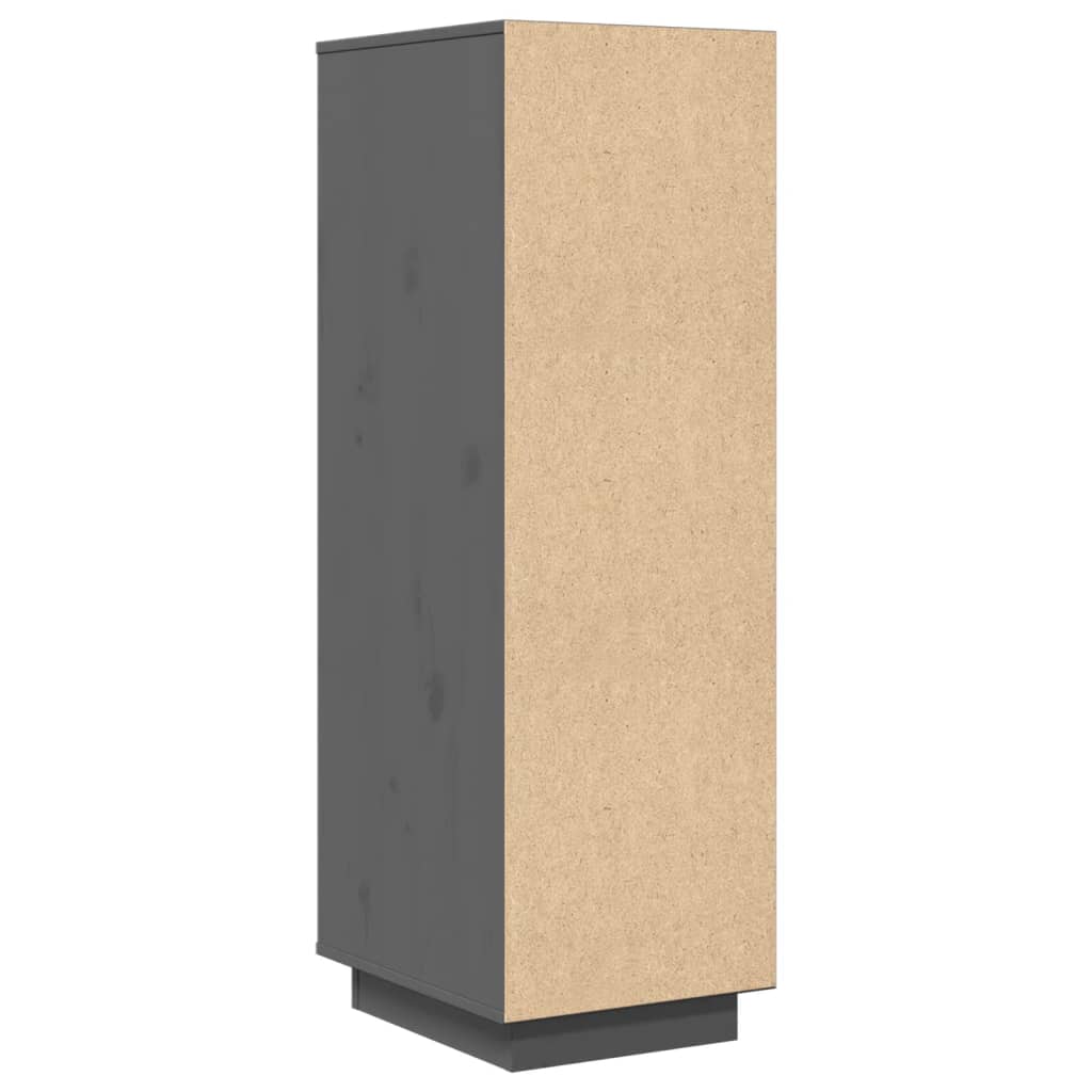 højskab 34x40x108,5 cm massivt fyrretræ grå