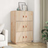 højskab 67x40x108,5 cm massivt fyrretræ