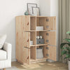 højskab 67x40x108,5 cm massivt fyrretræ
