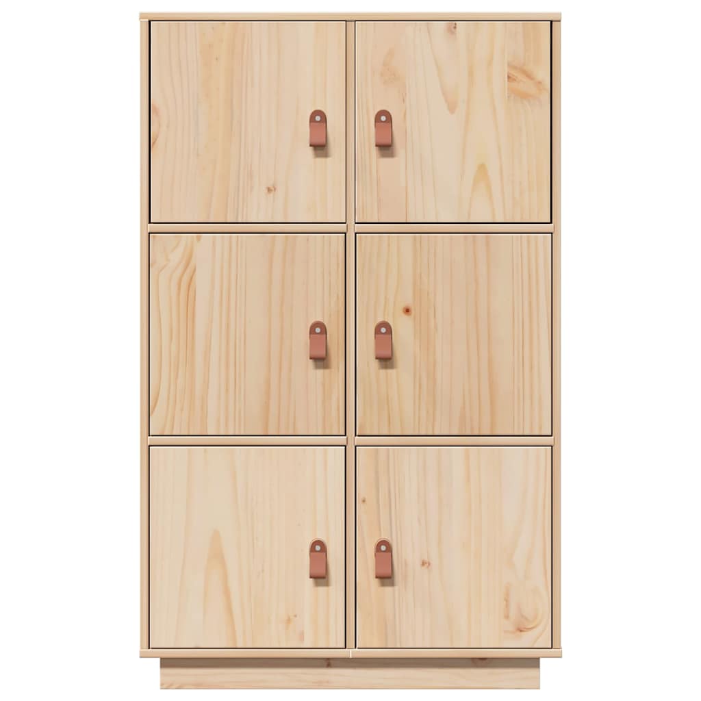 højskab 67x40x108,5 cm massivt fyrretræ