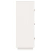 højskab 67x40x108,5 cm massivt fyrretræ hvid