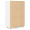 højskab 67x40x108,5 cm massivt fyrretræ hvid