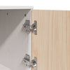 højskab 67x40x108,5 cm massivt fyrretræ hvid