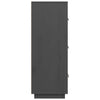 højskab 67x40x108,5 cm massivt fyrretræ grå