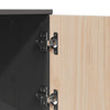 højskab 67x40x108,5 cm massivt fyrretræ grå