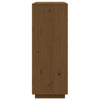 højskab 67x40x108,5 cm massivt fyrretræ gyldenbrun