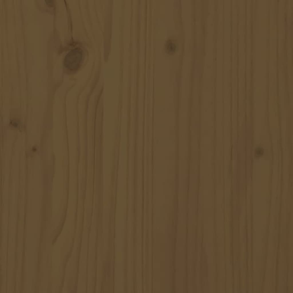 skobænk 100x34x45 cm massivt fyrretræ gyldenbrun