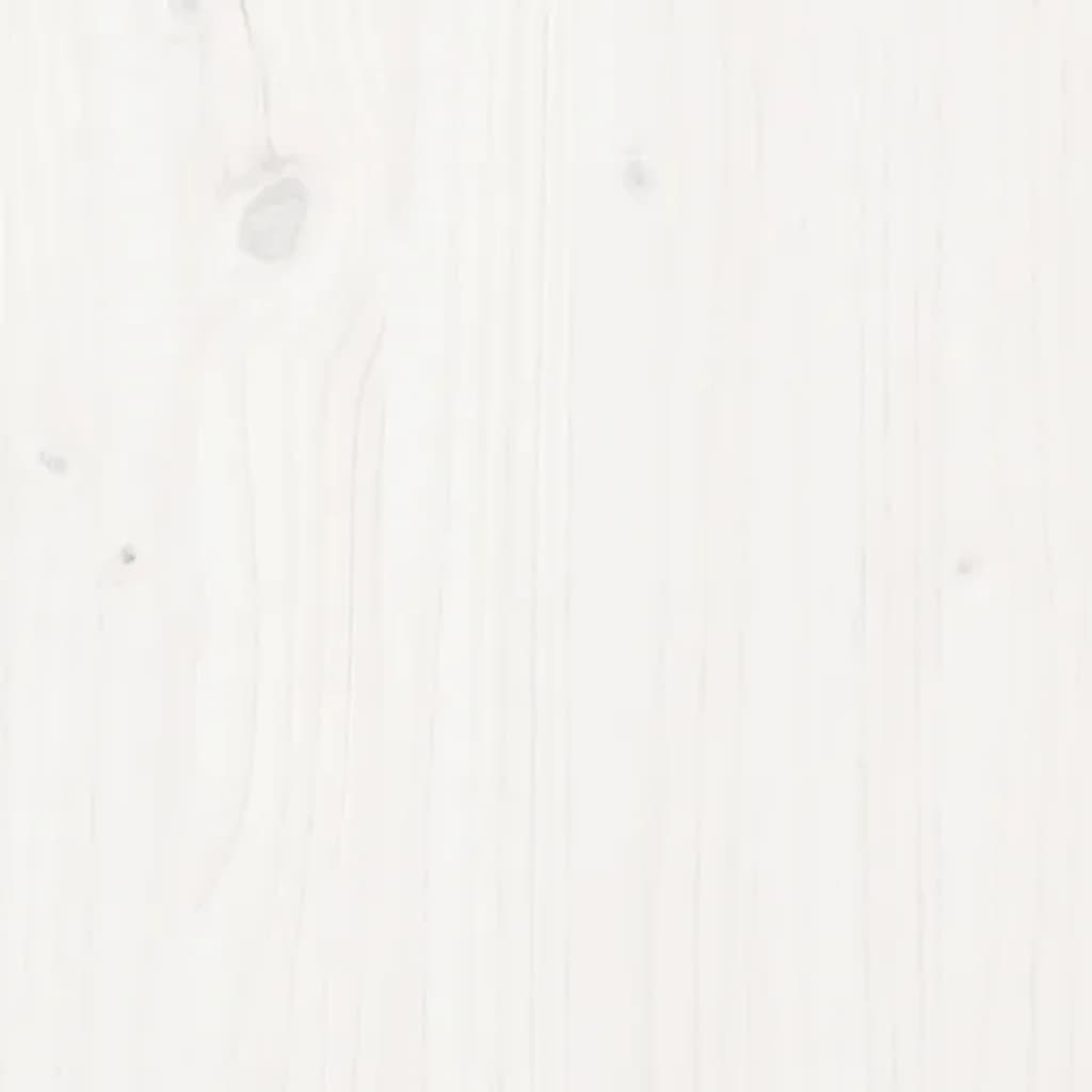 plantestativ 85x25x109,5 cm massivt fyrretræ hvid