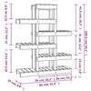 plantestativ 85x25x109,5 cm massivt fyrretræ hvid