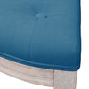 bænk 81,5x41x49 cm velour blå