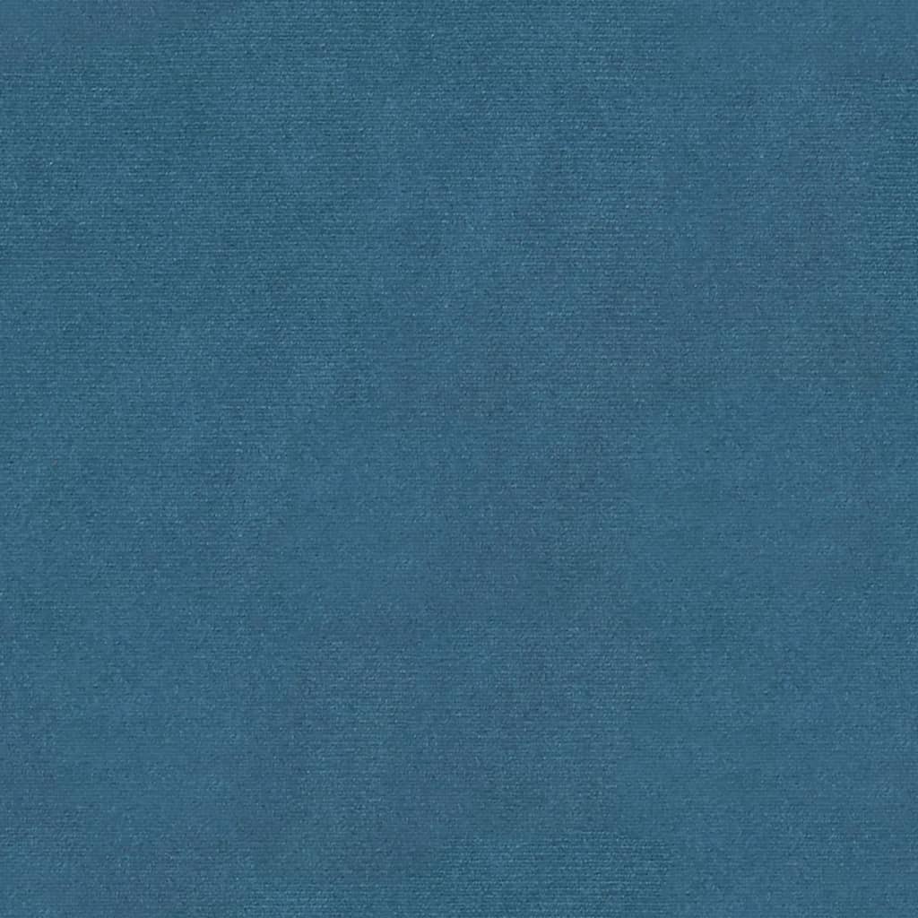 bænk 81,5x41x49 cm velour blå
