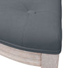 bænk 110,5x45x49 cm velour mørkegrå