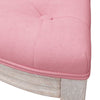 bænk 110,5x45x49 cm velour lyserød