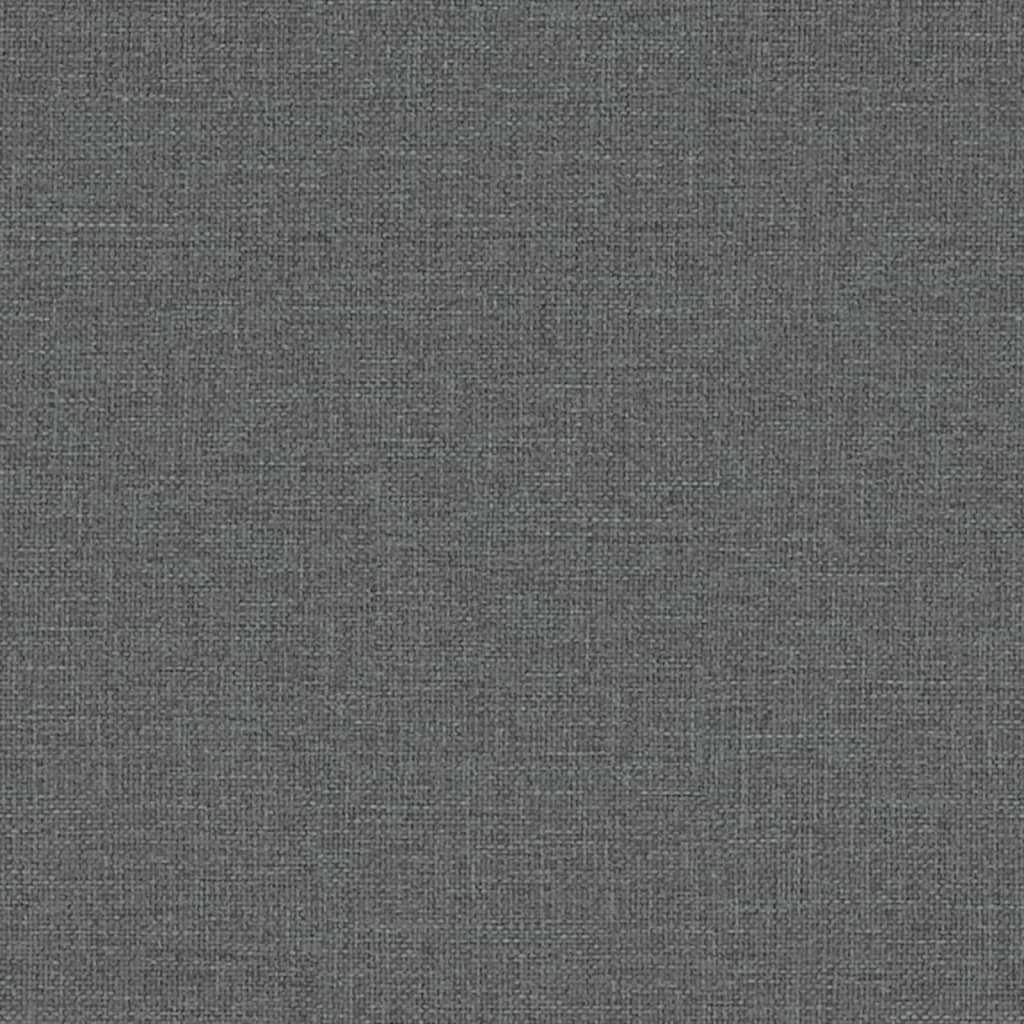 bænk 110x40x70 cm stof mørkegrå