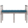 bænk 110x40x70 cm velour blå