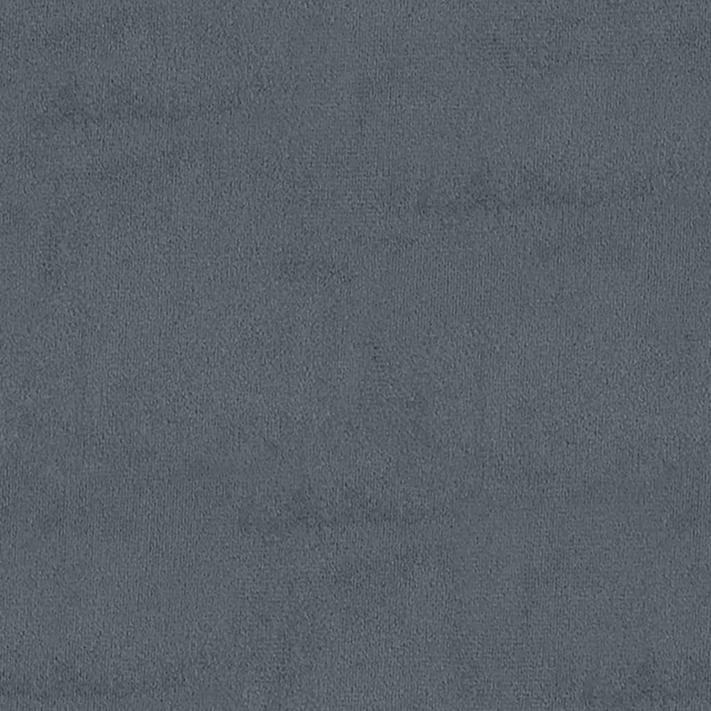 bænk 110x40x70 cm velour mørkegrå