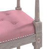 bænk 110x40x70 cm velour lyserød
